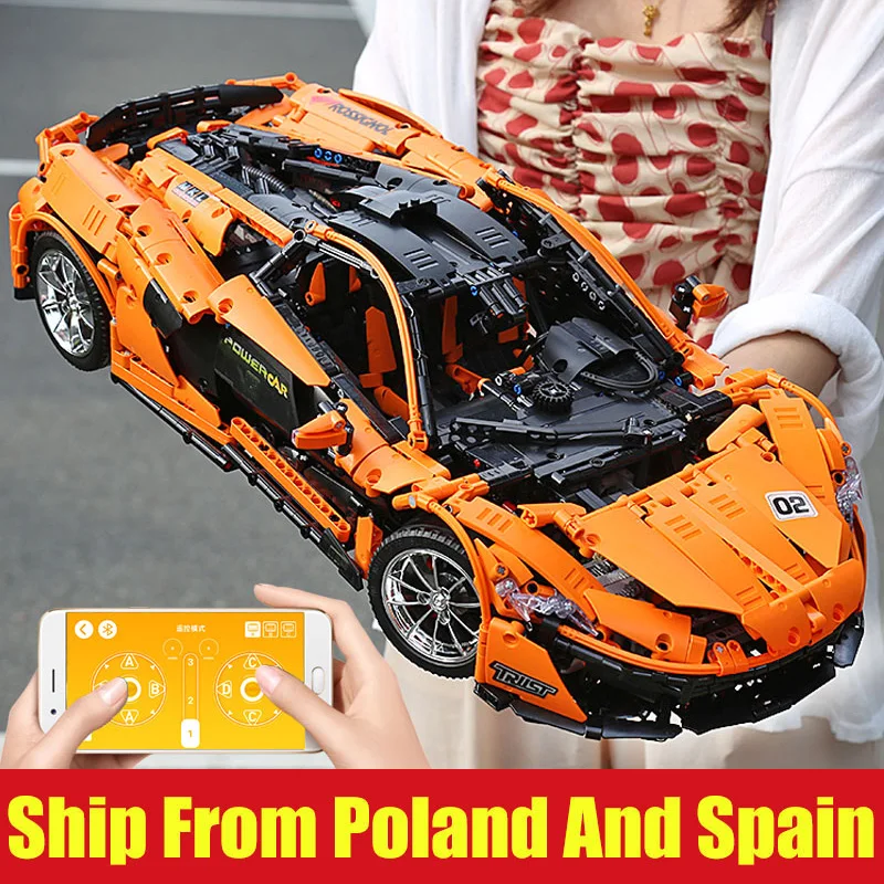 DHL 20087 Technic автомобильный совместимый Legoing MOC 16915 McLaren P1 скоростной набор