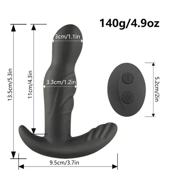 360 Degree Prostate Massager Rotating Anal Vibrator Male Masturbator Butt Plug Vibrators Sex Toys For Men Prostate Stimulator 6