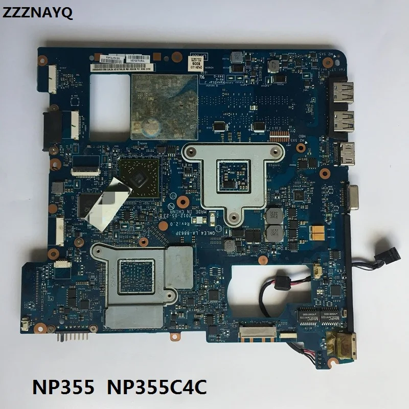 ZZZNAYQ QMLE4 LA-8863P BA59-03567A BA59-03567B подходит для samsung NP355 NP355C4C NP355V5C Тетрадь PC материнская плата