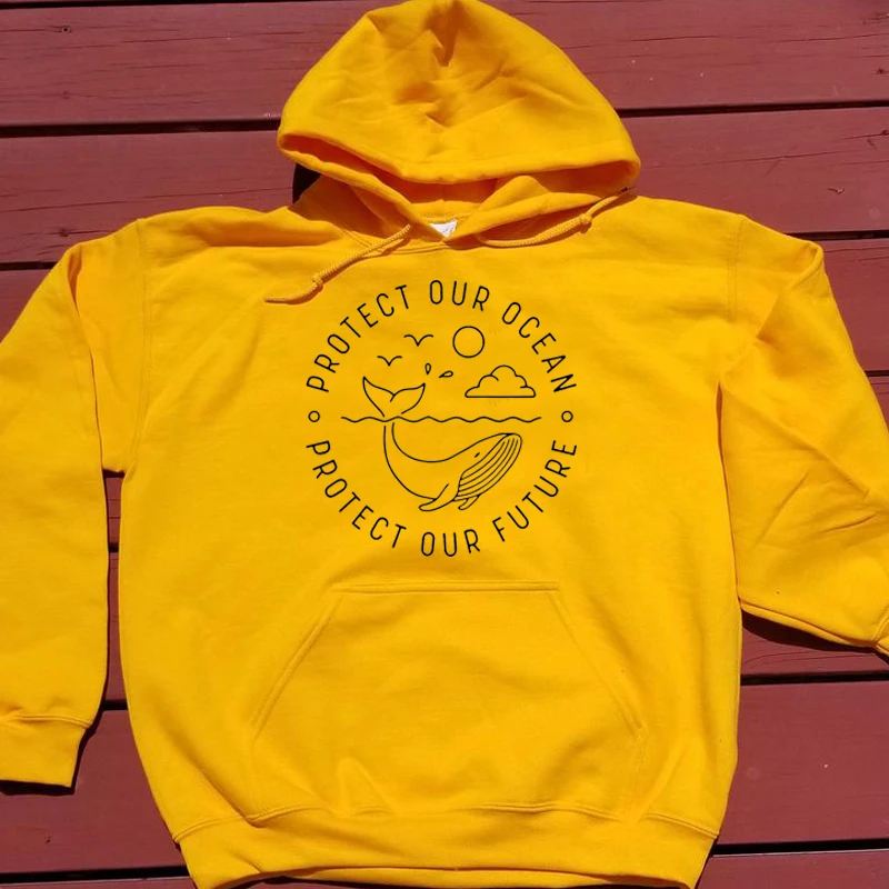  Sweatshirt Keep Beach Cleanup Shirts Protect Our Ocean Protect Our Future Hoodies Women Skip Straw 
