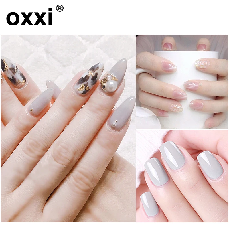 Oxxi Толстая основа для ногтей, покрытие для маникюра, долговечная резиновая основа и верхний Гель-лак, горячая распродажа цветов, УФ-Гель-лак, праймер для ногтей
