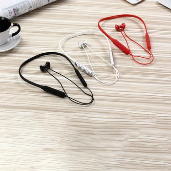 

Magnetic Wireless Headphones bluetooth Earphone music headset Phone Neckband sport Earbuds Earphone with Mic For ALL Phone