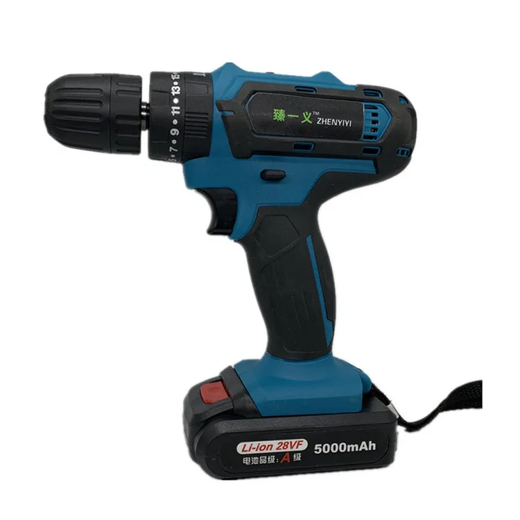 

Zhen yi Righteousness 28V Lithium Electric Drill High-Power Charging Pistol Hand Electric Drill Multi-functional Impact Electric