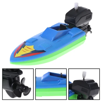 

Baby Toy Kid Wind Up Clockwork Boat Ship Toys Bath Toy Play Water Bathroom