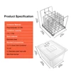 Stainless Steel Sous Vide Rack and 11L Sous Vide Cooker Containers Detachable Dividers Separator for Immersion Circulators 6