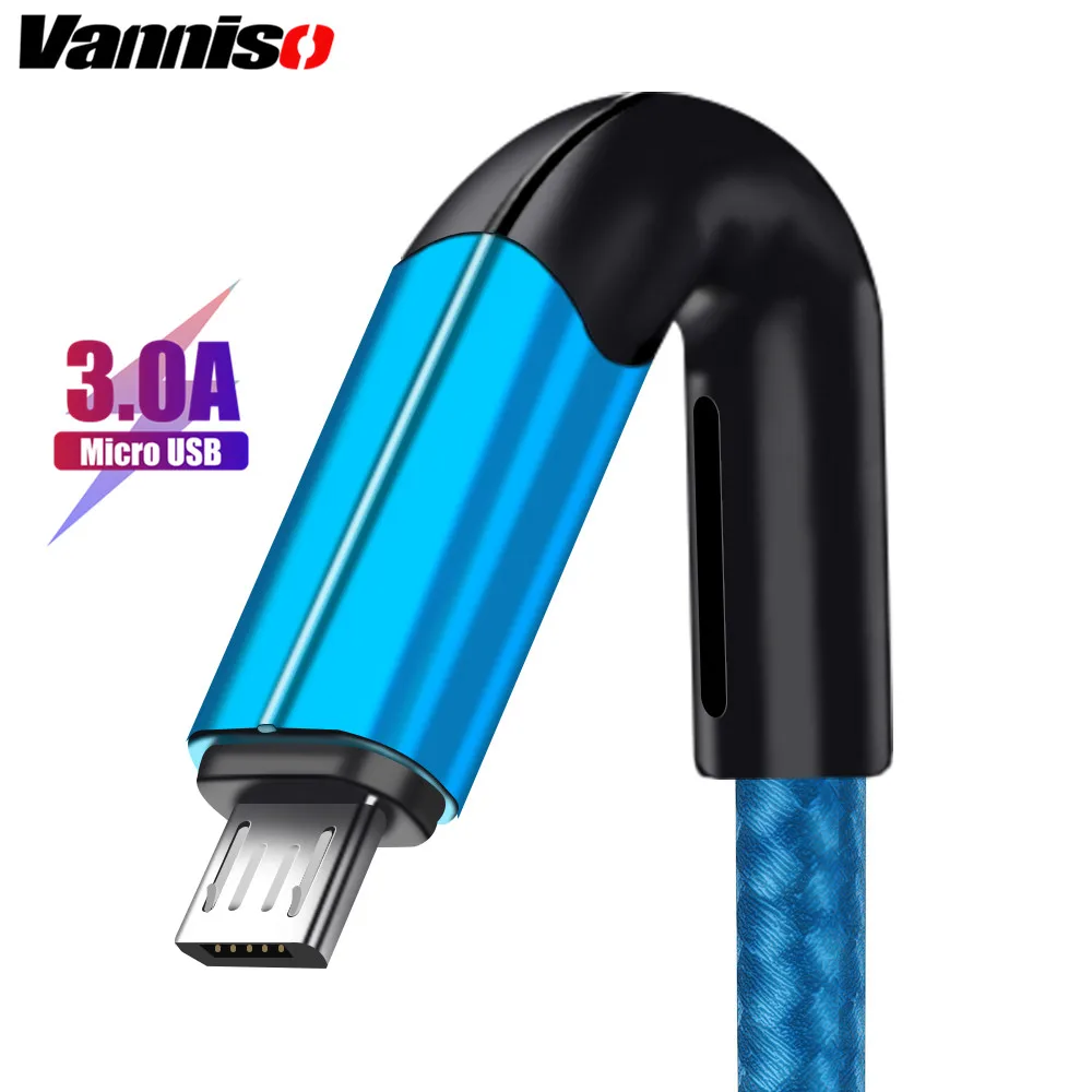 

Vannis 1m 2m 3A Quick Charge 3.0 Micro USB Cable for Xiaom Redmi 4X Note5 Fast Charging Microusb for Samsung S7Edge usb Charger