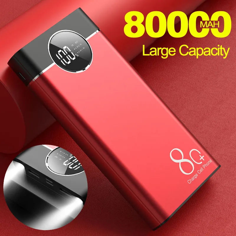 Внешний аккумулятор с двумя USB-портами 80000 мАч | Мобильные телефоны и аксессуары