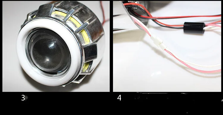 Car Led Angel Eyes Headlight Halo Rings DRL Daytime Running Light 60/70/80/90/95/100/110/120 MM Auto Motorcycle Waterproof 12V