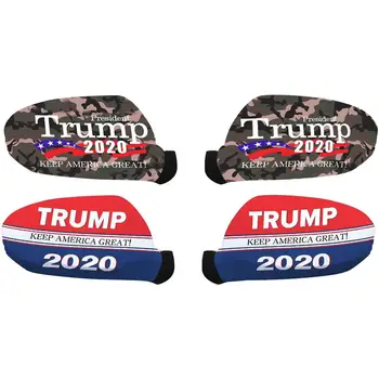 

1 Pair Trump 2020 Rearview Mirror Cover Trump 2020 Keep America Great Rear View Mirror Cap Car Accessories Car Decor Supplies
