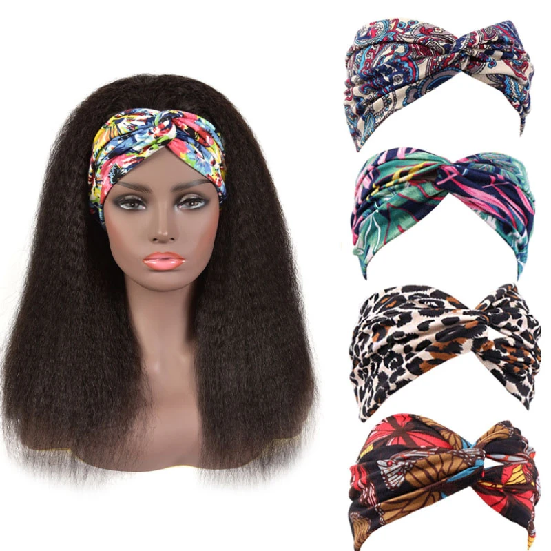 Modern Style Elastic Women Turban Headbands For Headband Wig Twisted