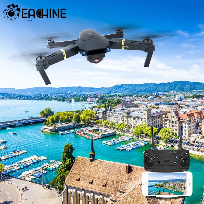 Eachine E58 RC Квадрокоптер мини Дрон WIFI FPV Профессиональный с 720P/1080P широкоугольная HD