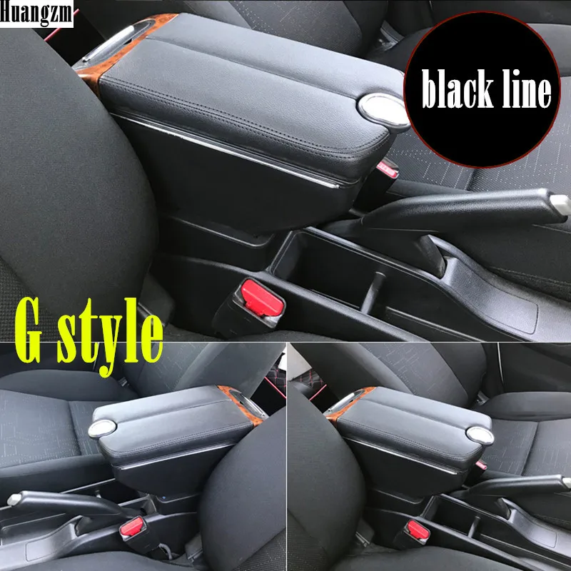 Для Seat Leon подлокотник коробка двойные двери открыть 7USB центр консоль для