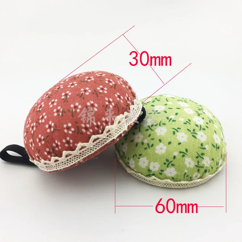Lovely Wrist Strap Sewing Pin Cushion Floral Color Safety Pincushion Needle  Pillow Needle Holder DIY Craft