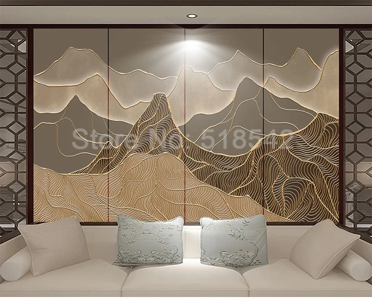 chinês, arte retrô abstrata para parede, pintura