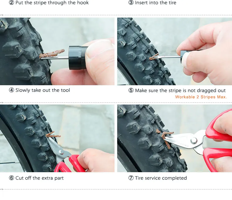 Bicycle Tubeless Tire Urgent Repair Tool