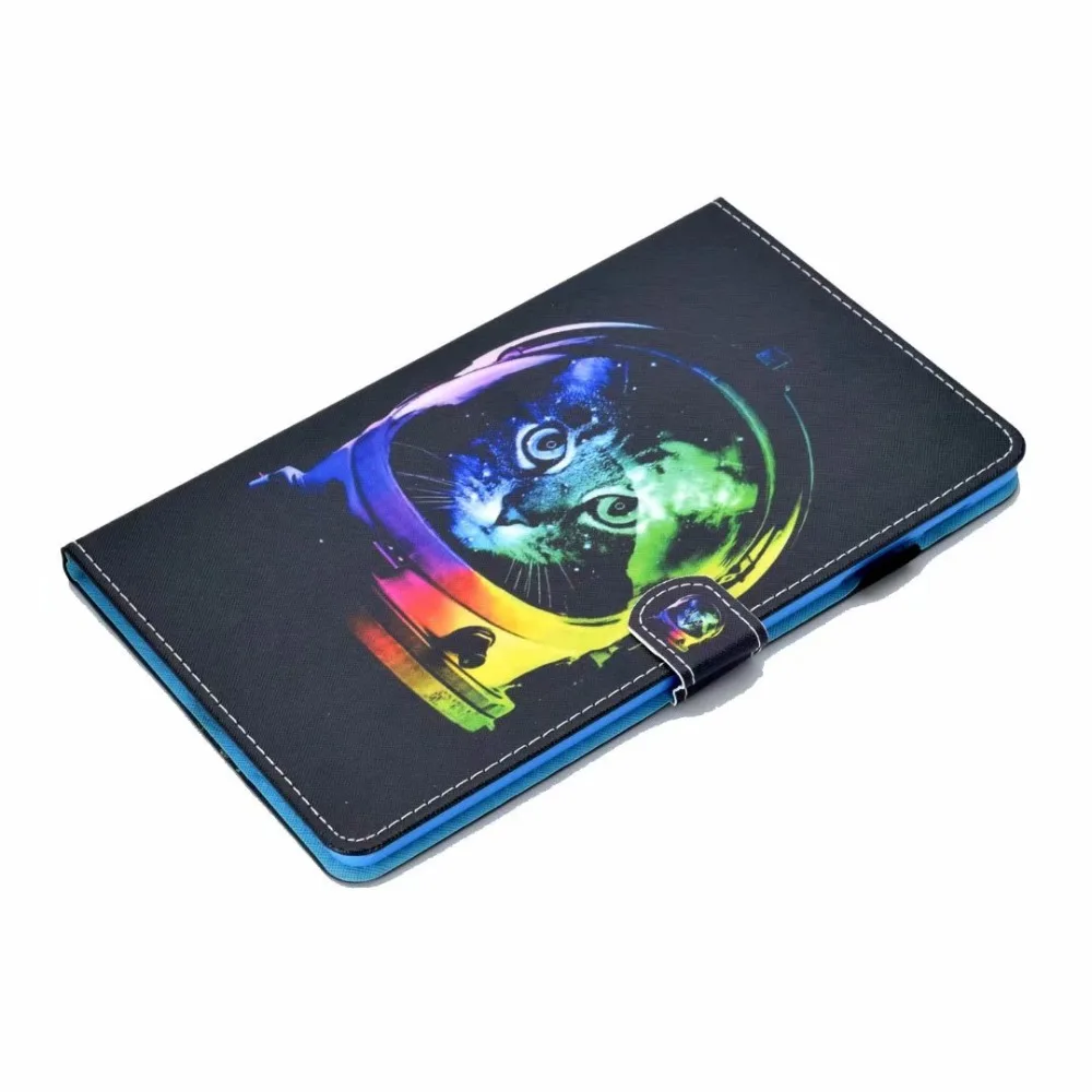 Кожаный PU смарт-чехол для Samsung Galaxy Tab A 10,1 T510 T515 SM-T510 SM-T515 чехол Funda планшет модный окрашенный Стенд чехол