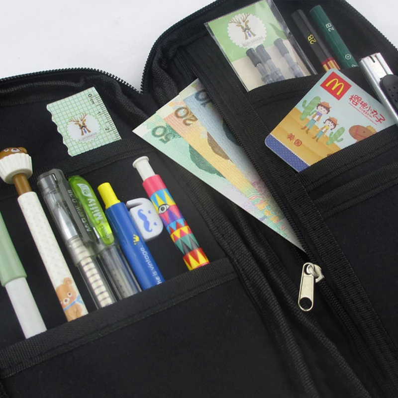 Модный пенал героя аниме «Наруто сумки с узором пенал на молнии подставка для ручек большой ящик для хранения сумка, школьные принадлежности канцелярский пенал для карандашей