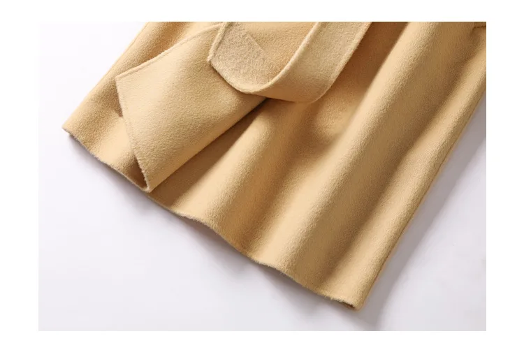 GoWinlin, зимнее длинное шерстяное Женское пальто, двухсторонняя кашемировая верхняя одежда,, осеннее пальто размера плюс, Женское пальто 19011