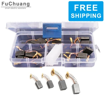 

Free Shipping 20pcs Carbon Brushes in Box for Angle Grinder/Electric hammer/Cutting Machine/Impact drill/Hand drill Carbon Brush