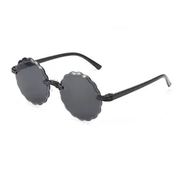 Sunglasses Gradient Round 9 Colors Boys Girls Rimless One Piece Gafas Sun Glasses Kids Oculos Child Eyewear