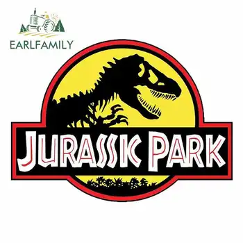 

EARLFAMILY 13cm x 12.9cm for Jurassic Park Sign Cartoon Funny Car Stickers Waterproof Anime Bumper Trunk Truck Graphics Decal