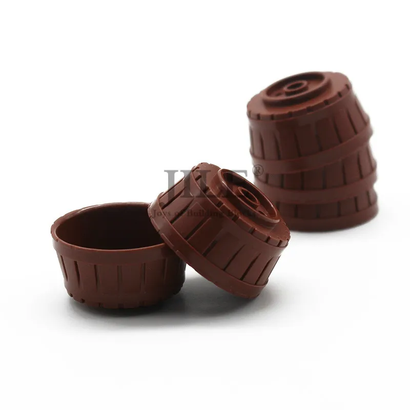 

Moc Container Barrel Half Large with Axle Hole 64951 Enlighten Building Blocks Bricks Parts Compatible with Assembles Particles