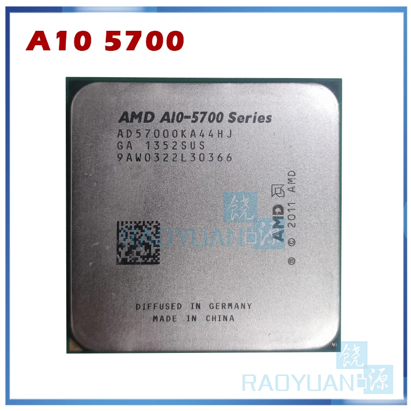 AMD A10 серии A10-5700 A10-5700K 5700 5700K 3 4 ГГц 65 Вт Quad-Core Процессор процессор AD5700OKA44HJ гнездо FM2 |