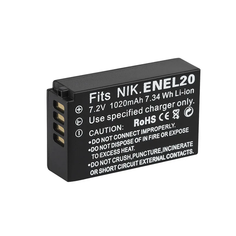 

Applicable Nikon En-el20 Camera Battery 1 J1 J2 J3 S1 AW1 V3 Coolpix A El20a