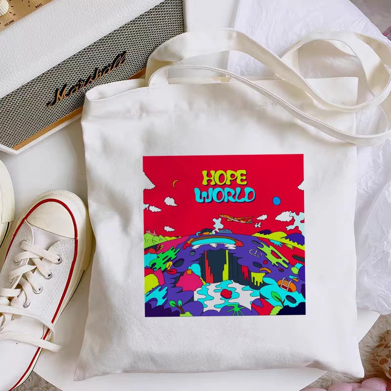 Hope World Print Reusable Shopping Eco Bags Shopper Bag Tote Bag Canvas Bag Women Foldable Fashion Female Shoulder Bag Handbag Top Handle Bags Aliexpress
