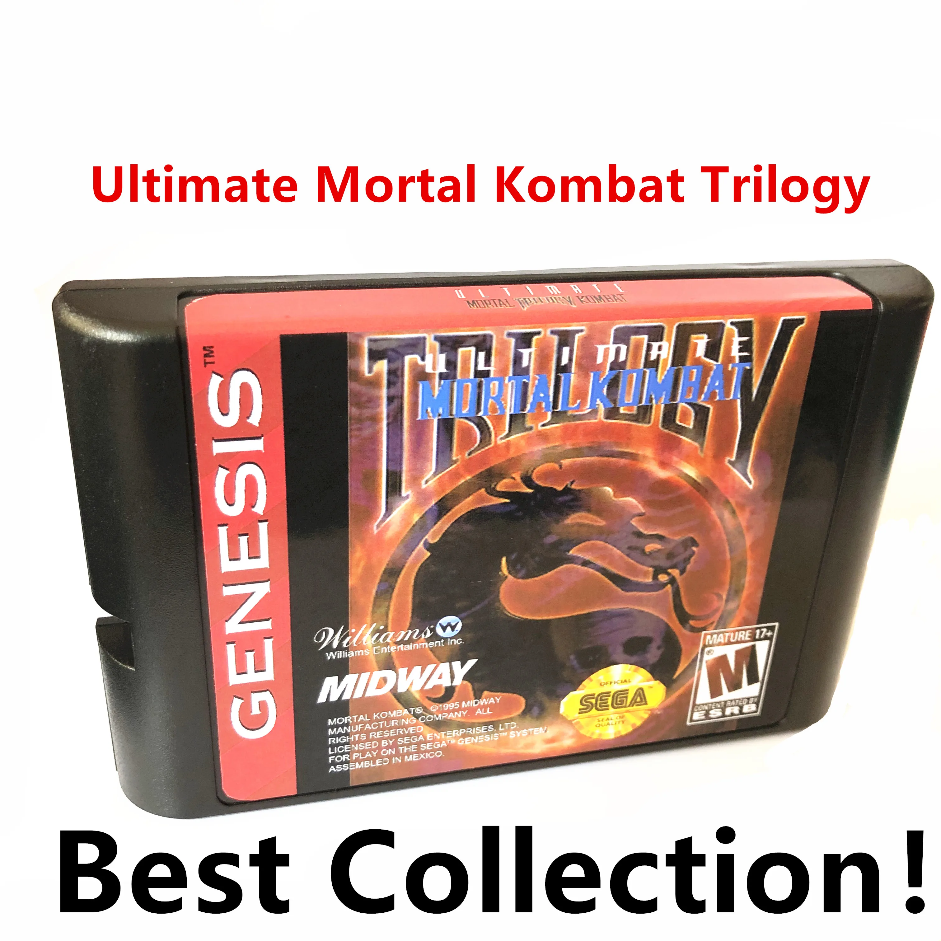 

Ultimate Mortal Kombat Trilogy（57 people fighting）only For SEGA GENESIS Mega Drive 16 bit Game Cartridge NTSC Console