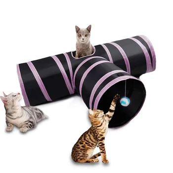 

Funny Pet Combination Cat Tunnel Game Channel Collapsible Kitten Puppy Ferrets Rabbit Toys Play Dog Tunnel Tubes Play Toy