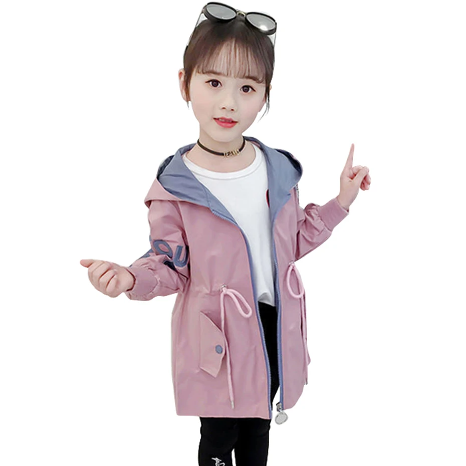 Chaqueta con letras para niña, abrigo para y ropa de estilo informal para niño, 6, 8, 10, 12, y abrigos| AliExpress