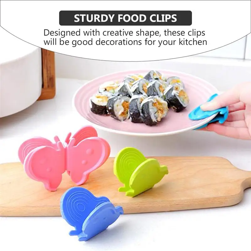 

8 Pcs Creative Food Clips Multipurpose Insulation Clips Sturdy Tray Holders