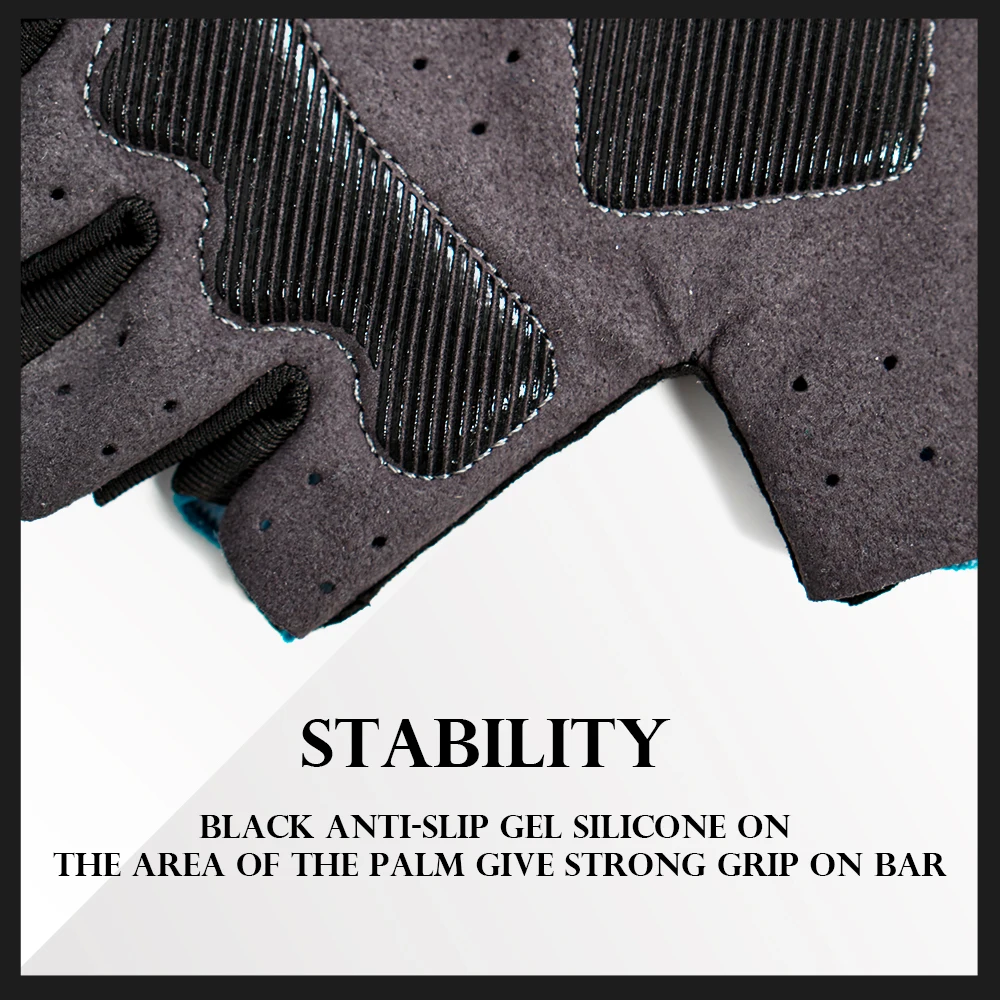 CHOOEE Cycling Gloves Sports Mtb Bike Bicycle Glove Men Women Half Fingerless Breathable Anti-shock Anti-Slip Sweat 4