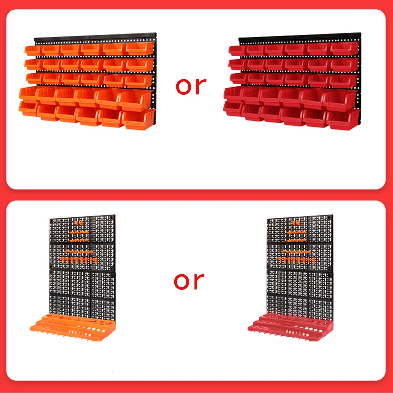 Hardware tools Hanging board Garage Workshop Storage rack Screw wrench classification Component case Parts box Instrument case