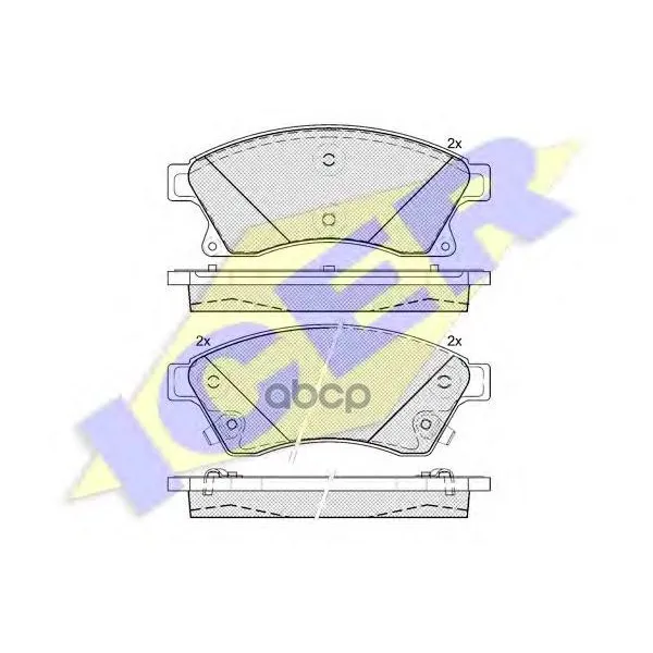 181942_колодки Дисковые Передние! Opel Astra, Chevrolet Cruze 1.4-2.0 09 Icer 181942 Icer арт. 181942