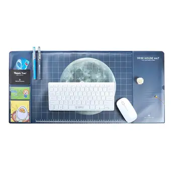 

1 Piece PVC Mouse Pad Multi-Functional Creative Table Mat Protector Mat Waterproof Computer Transparent Partition