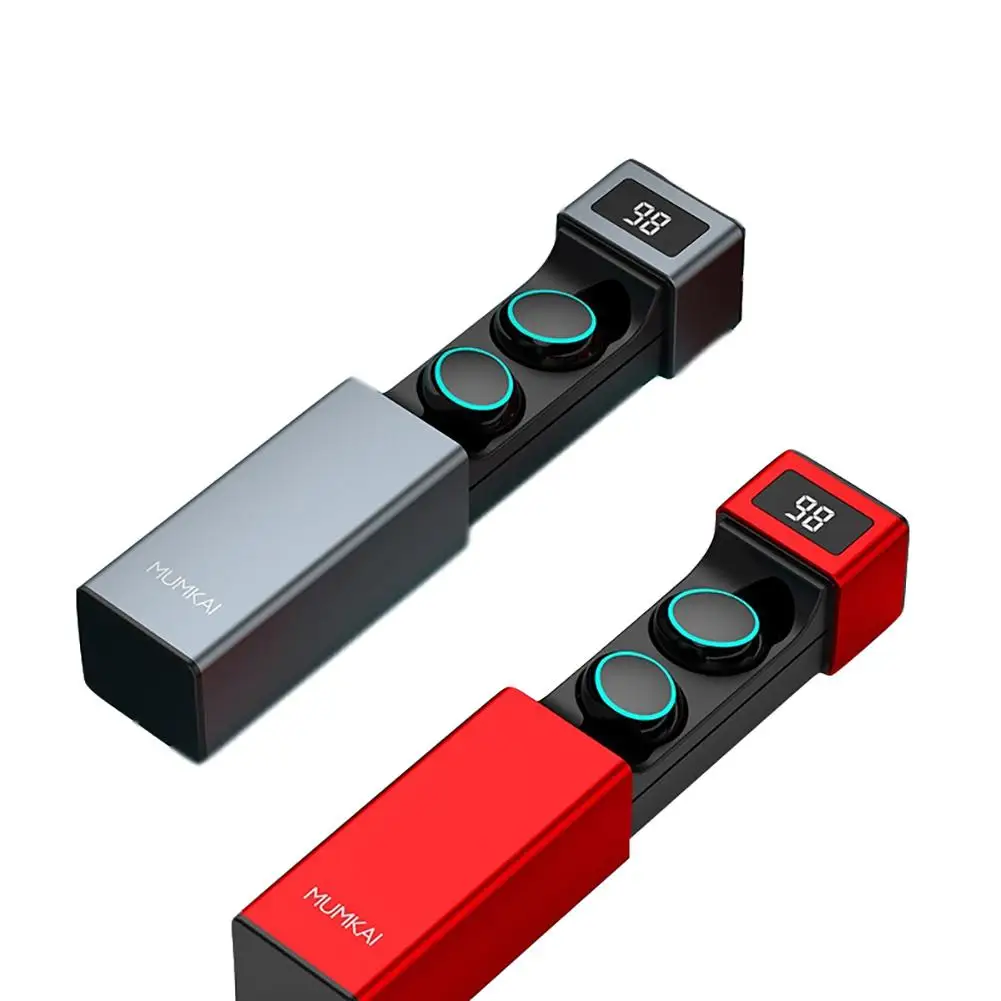 Wireless Mini Sports Running Headset Smart HIFI In-ear 5.0 Digital Display TWS Bluetooth Headset Wireless Earphone