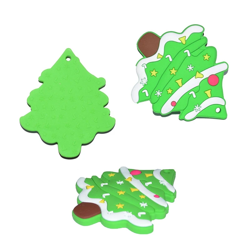1 шт., детский прорезыватель, молярная палочка, силиконовая Рождественская елка, соска-подвеска, миниатюрный стержень, сделай сам, детский