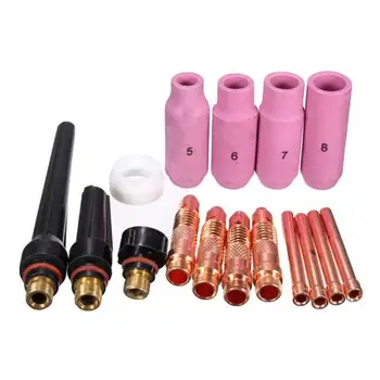 

16pcs TIG Welding Machine Torch Stubby Gas Lens Kit Welding Machine Accessories Excellent Craftsmanship Well Durability