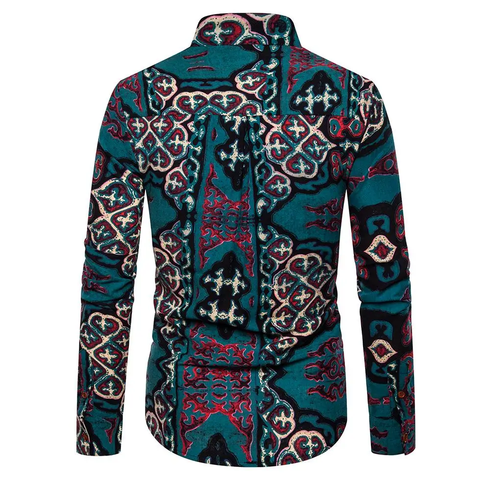 Рубашка для мужчин льняная одежда Slim fit мужские s платья рубашки уникальный дизайн на пуговицах с длинными рукавами Блузка мужская