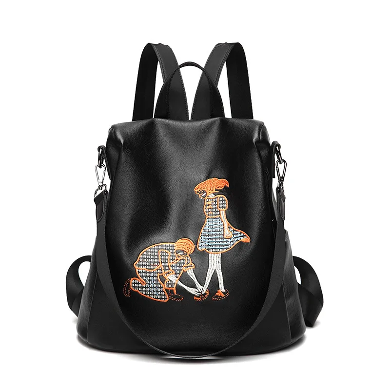 

Vintage 2018 Fashion Women Backpack Genuine Leather Zipper Bag For Girl Summer Style Female Designer Backpack Bolsas Hot C795