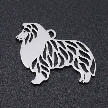 

5pcs/lot 100% Stainless Steel Dog Charm Pendants Wholesale Accept OEM Order Bracelets Pendants Never Tarnish