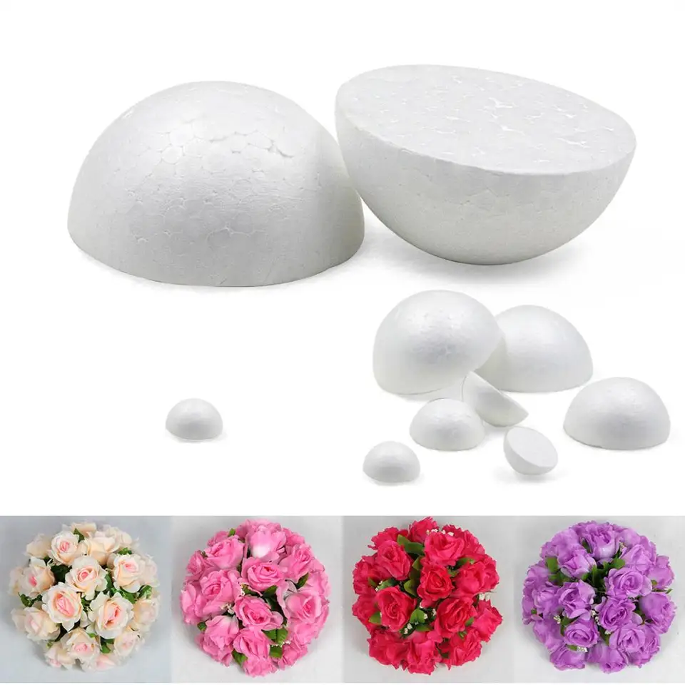 Craft Foam Ball - Gladde piepschuim polystyreen ballen voor Craft en Project (5 - 12 ballen