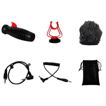 

New Professional Microphone Condenser Microphone Camera Microphone with Shock Mount for Canon Nikon Sony DSLR and Smartphone