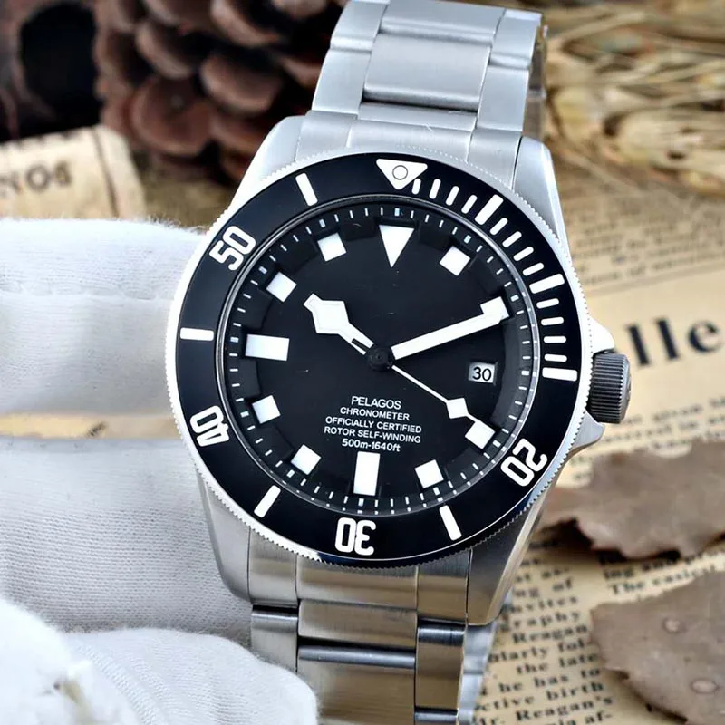 7 Автоматические механические мужские часы из нержавеющей стали Black Bay PELAGOS MONTRES gmt, дизайнерские часы, роскошные брендовые наручные часы - Цвет: 7