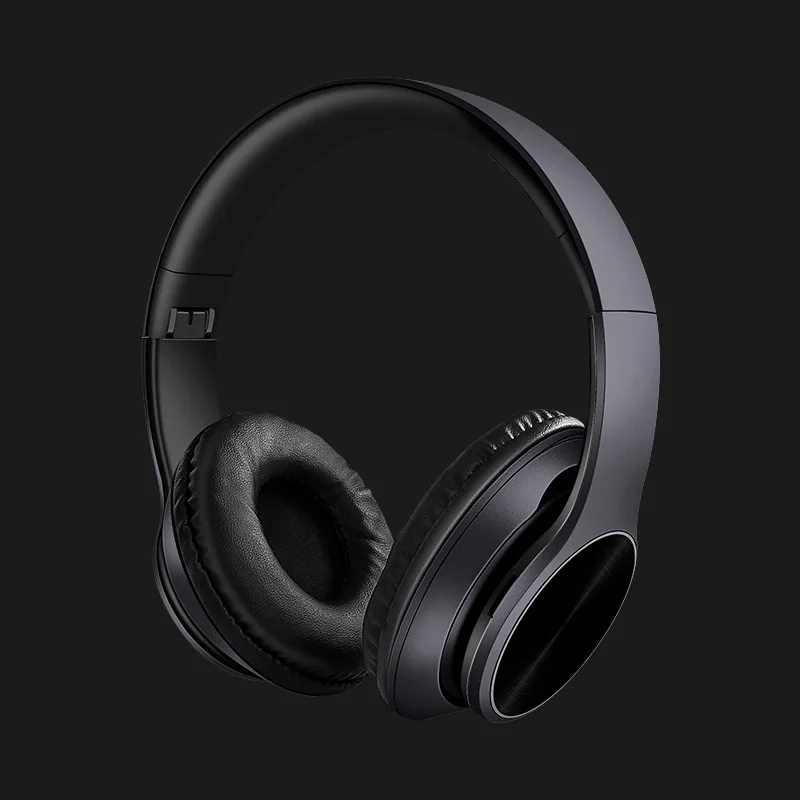 deep gray Hi-fi стерео Беспроводная гарнитура перезаряжаемые беспроводные наушники Bluetooth наушники-вкладыши Складная гарнитура с микрофоном - Цвет: deep gray