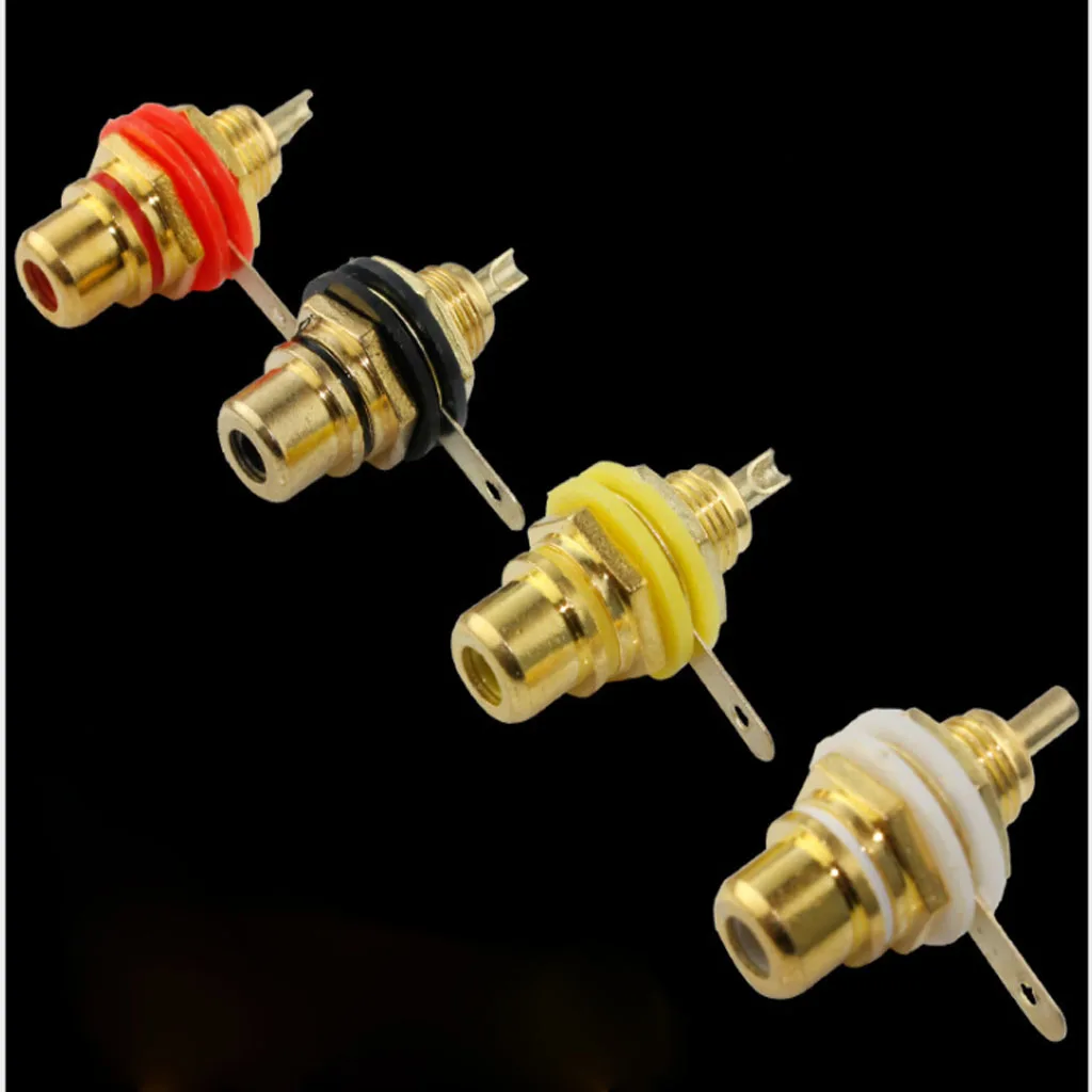 1Piece RCA Jack / Socket Audio Video Female Cable Connector For Computer