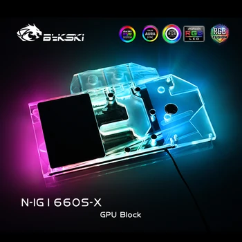 

Bykski N-IG1660S-X Full Coverage GPU Water Block For Colorful GTX1660 super NB 6GB-V GDDR6 Graphics Card Heatsink