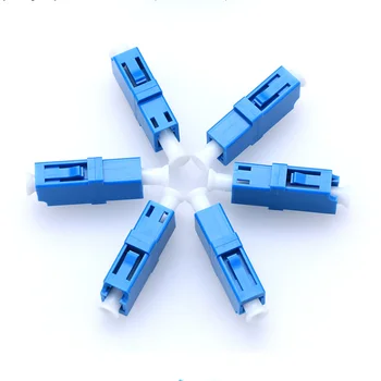 

Free Shipping!50pcs LC-LC UPC Simplex Flange Connector Single-mode Adapter Optical Fiber Coupler